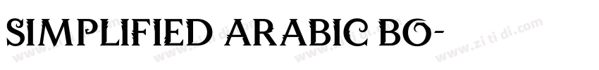 simplified arabic bo字体转换